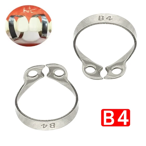 Abrazaderas de dique de goma Dental B4, Clips de barrera restauradora endodóntica de acero inoxidable, herramientas de odontología de ortodoncia, 1 Uds., 3 uds.