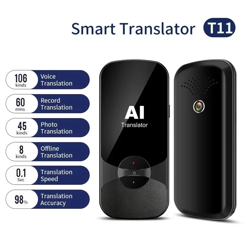 FORW-Two-Way Voice Language Translator Device For 108 Languages Real-Time Translation Support Online And Offline