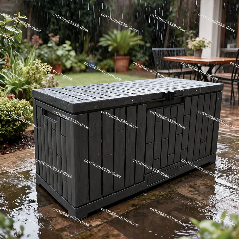 Outdoor dust storage box, courtyard garden camping sorting storage tool storage box
