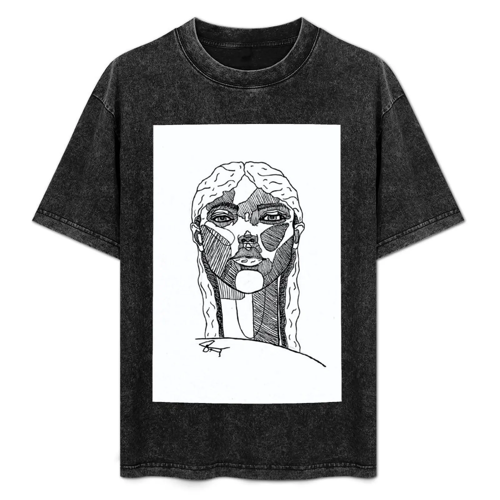 

portrait T-Shirt custom t shirt baggy shirts big and tall t shirts for men
