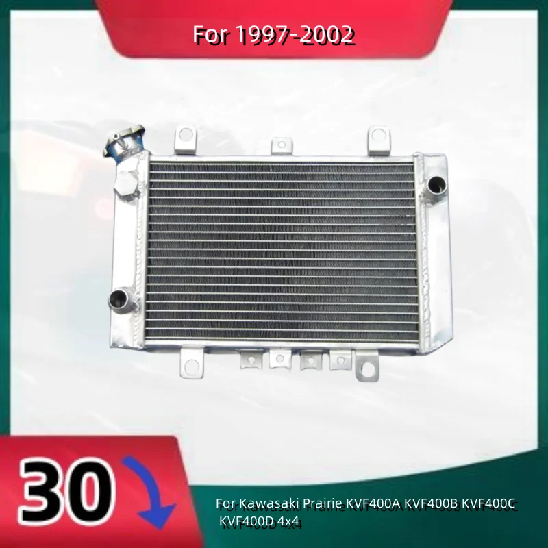 

Aluminum Radiator For 1997-2002 Kawasaki Prairie KVF400A KVF400B KVF400C KVF400D 4x4 Cooler Cooling Coolant 1997 1998 1999 2000