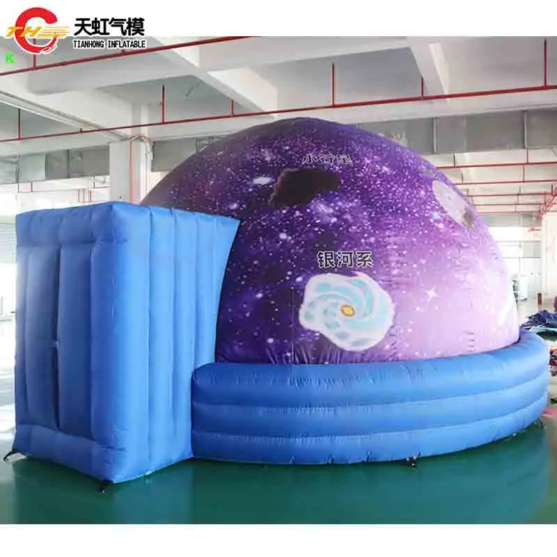 Snelle verzending 6m dia gigantische opblaasbare planetariumtent in projectieve opblaasbare koepeltent voor onderwijs
