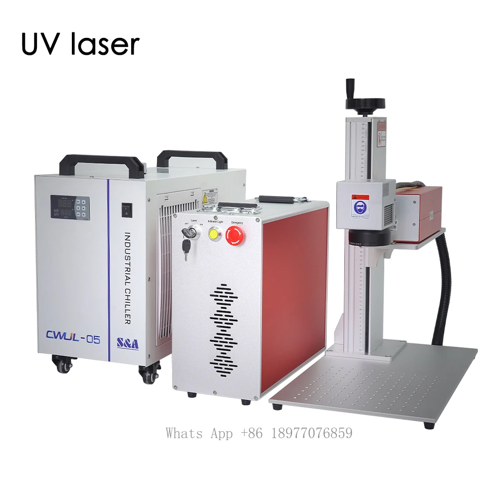 5w UV Laser Marking Machine 355nm 3d 3w 10w For Glass Perfume Bottle Marker Sun Glasses Plastic Metal Engraving Silicon Material