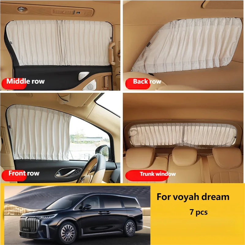 

Для MPV 2025 Voyah Dream солнцезащитные козырьки на боковые окна, пленки, автомобильные солнцезащитные козырьки, аксессуары для стайлинга, защитные шторы, боковое окно, конфиденциальность