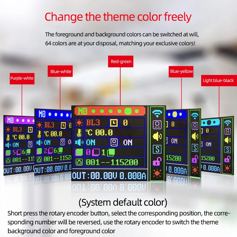 Finished XY5008 DC DC Buck Converter CC CV 0-50V 8A 400W Power Module Adjustable Regulated laboratory power supply WIFF APP