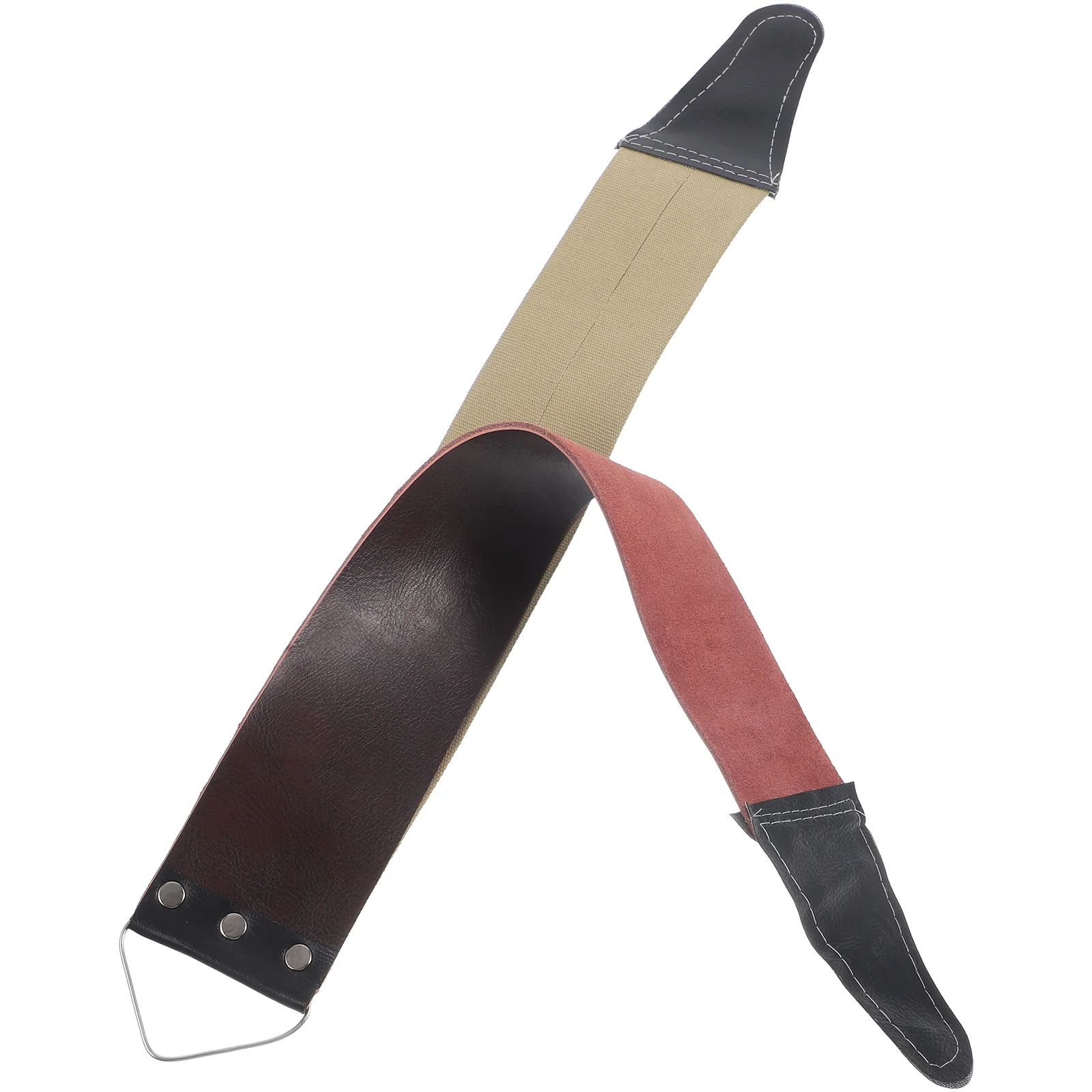 

1pcs Canvas Swaying Cloth Razor Strop Sharpening Strap Straight Razors Thicken Metal Durable Practical Professional Use