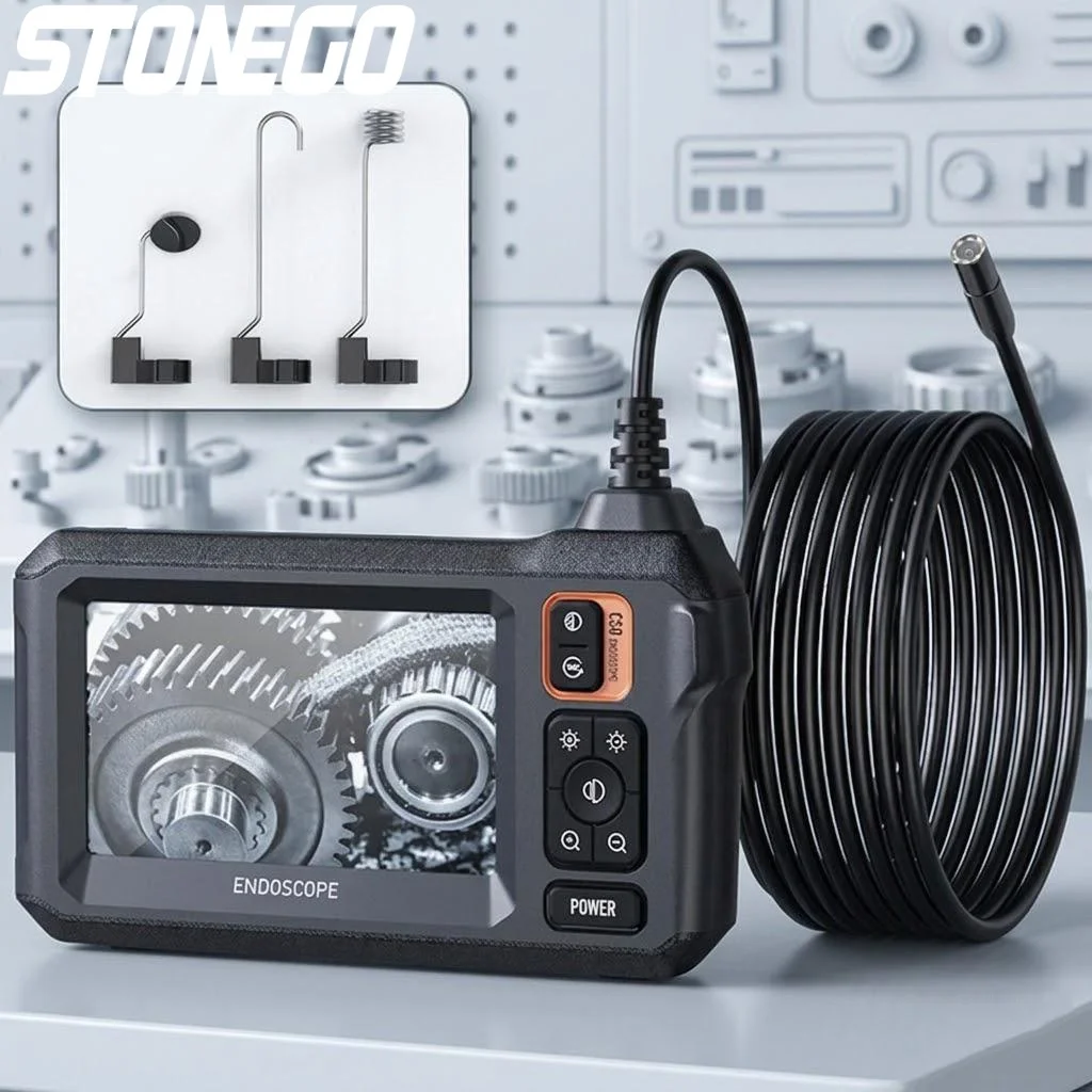 

1080P HD WiFi Endoscope 43 Inch Display 15m Cable Dual Head 2600mAh Auto Inspection Car Diagnostic Tool