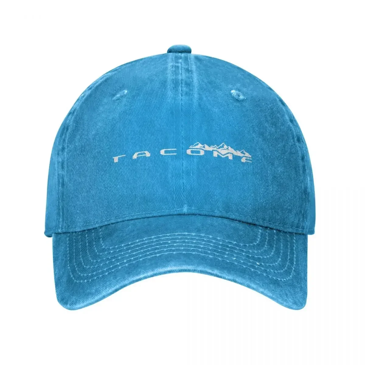 Tacoma Truck Mountains Tailgate Script Baseball Cap Male Fashion Beach Golf Hat Mens Caps Women'S