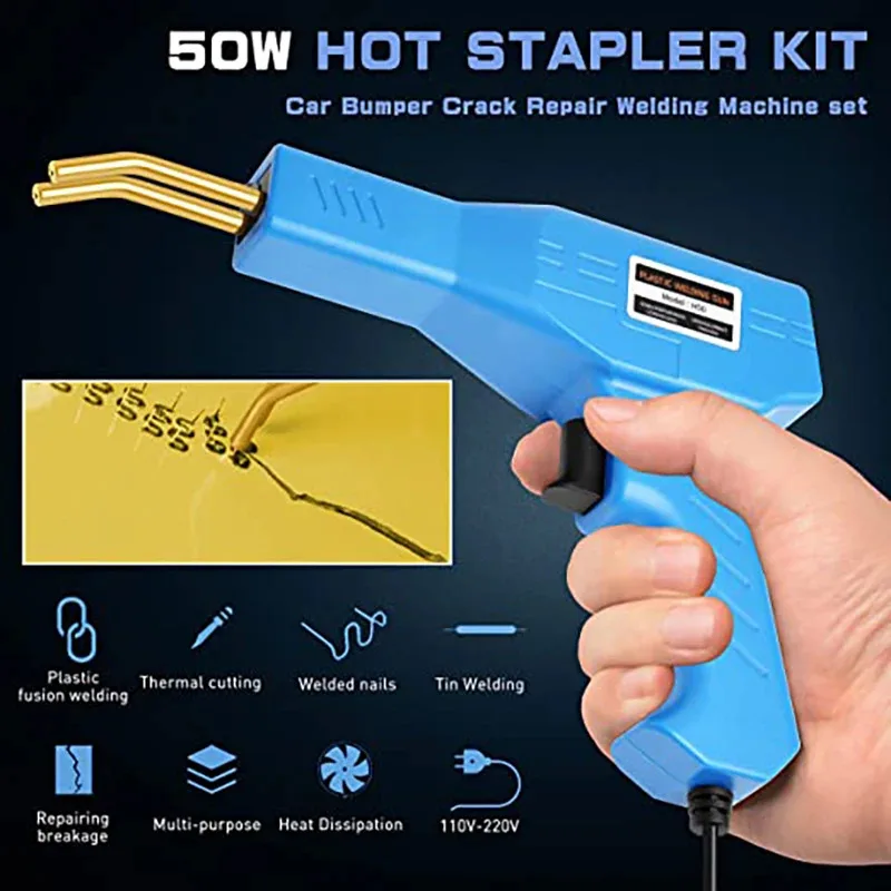 Portable Plastic Welder Machine Auto Bumper Repair Tool with Heating Function And Nail for Car Body Work