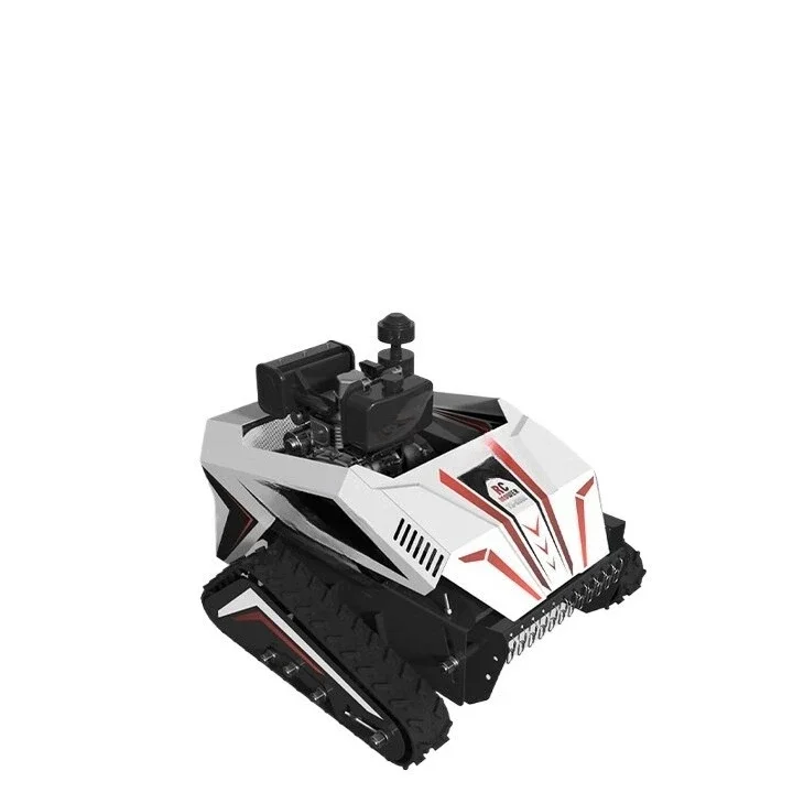 Remote control lawn mower, crawler lawn mower, multi-functional lawn shredder, all-terrain garden orchard reclamation and grass