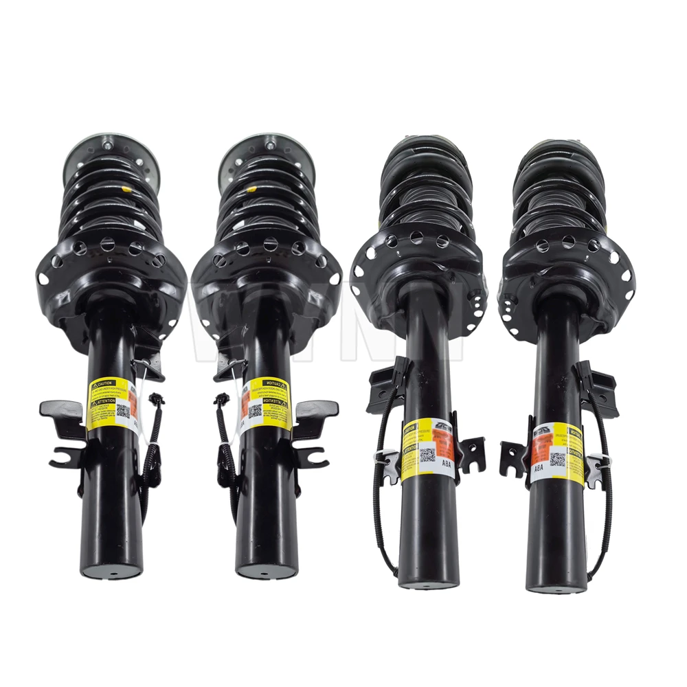 4X Front Rear Shock Absorber Suspension Spring Strut Assembly w/Electric For Land Rover Range Rover Evoque 2012-2018 LR024444