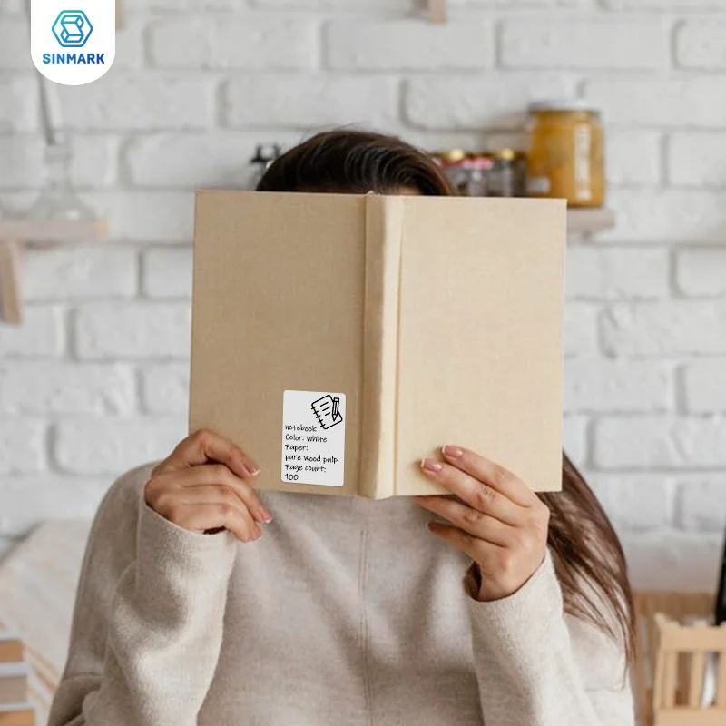 40x60mm White Thermal Label Sticker Blank Self-Adhesive Label Paper Aide-memoire Handmade Gift Tag Paper DIY Home Office Use