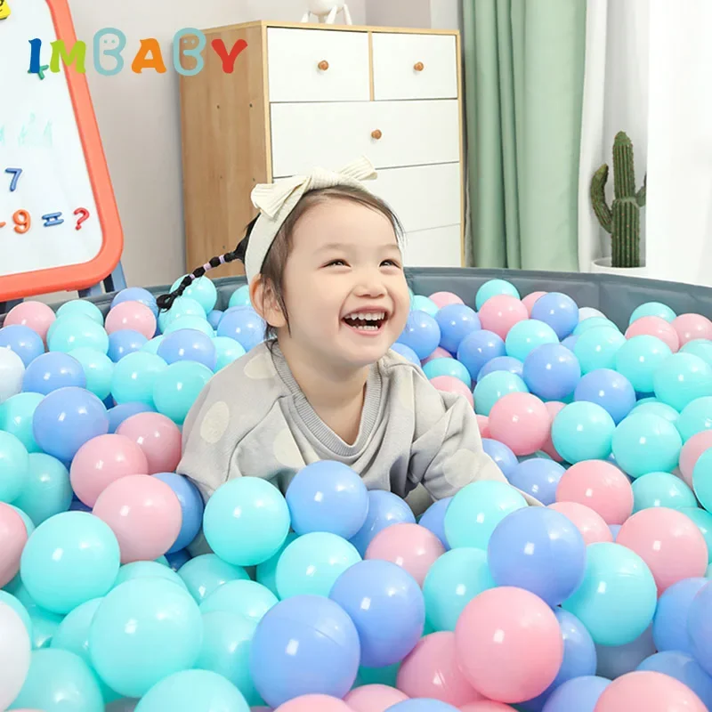 Aire de jeux IkBaby en plastique coloré pour enfants, boule de vague océanique, parc pour enfants, piscine sèche Ikfor, doux, respectueux de l'environnement, jouets pour bébés, 100/200 pièces