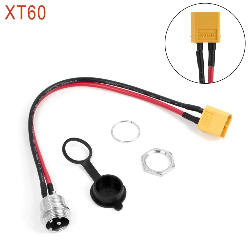 GX16 3 Pins Charging Port for VSETT 8 8+ 9 9+ 10+ ZERO 8 9 10 8X 10X 11X Speedual Electric Scooter XT60 XT30 Socket Plug Parts