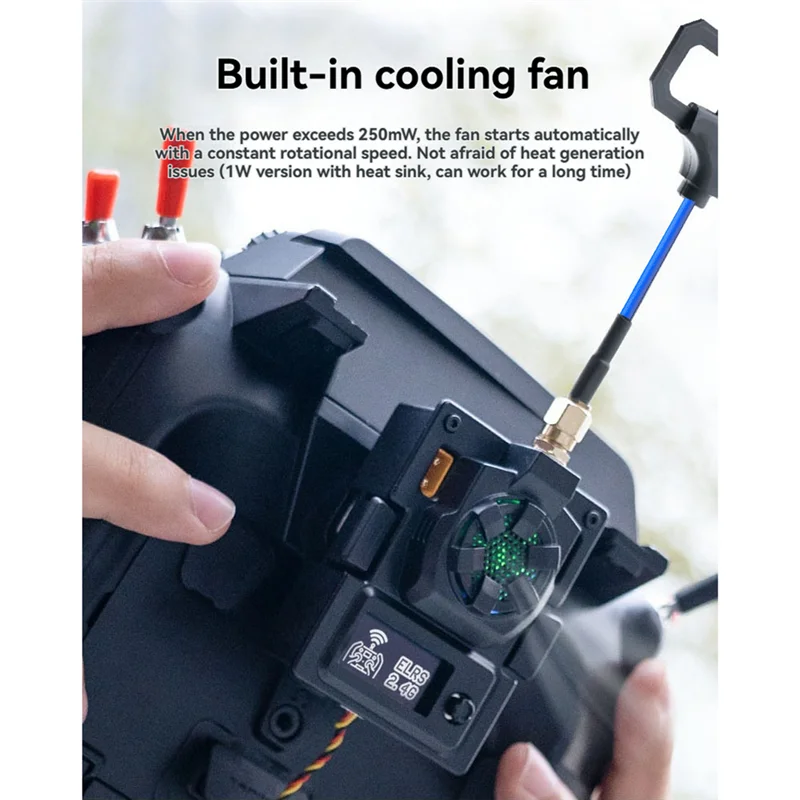 ABKQ-Micro TX V2 Modul 1W 2.4Ghz untuk FPV Radio Transmitter Drone Quadcopter Rentang Yang Ditingkatkan Peningkatan Stabilitas Sinyal