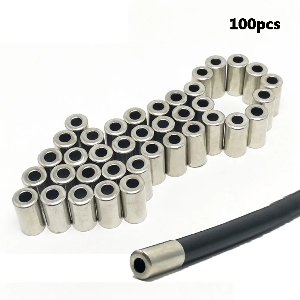 Metal Silver Shifter Derailleur Mountain Bike Riding Parts Brake Line Cap Cable Caps Cycling Accessories Cord End Covers