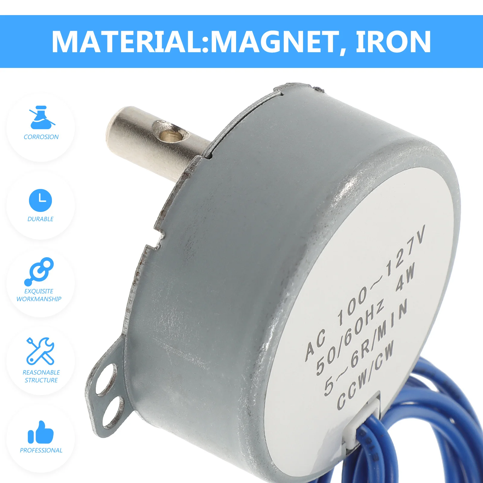 محرك متزامن على شكل حيوان الرنة بطيئة الدورية Cw Ccw محرك غير اتجاهي لعيد الميلاد الديكور دعامة الهالوين مروحة كهربائية