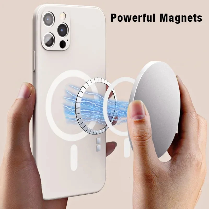 1-10Pcs Magnetic Sticker Ring Universal Metal Magnet Plate Sheet for Magsafe Wireless Charger for IPhone 15 14 13 12 11 Pro Max