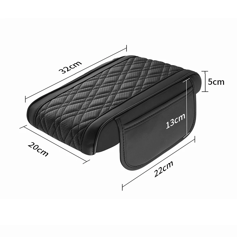 Storage Car Armrest Box Height Pad Universal Leather Elastic Sponge Height Pad Auto Center Armrest Protective Cushion Support - Image 4