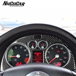 For Audi TT MK1 8N 2001-2006 Carbon Fiber Instrument Speedometer Panel Trim Cover Car Interior Accessories Decorative Stickers