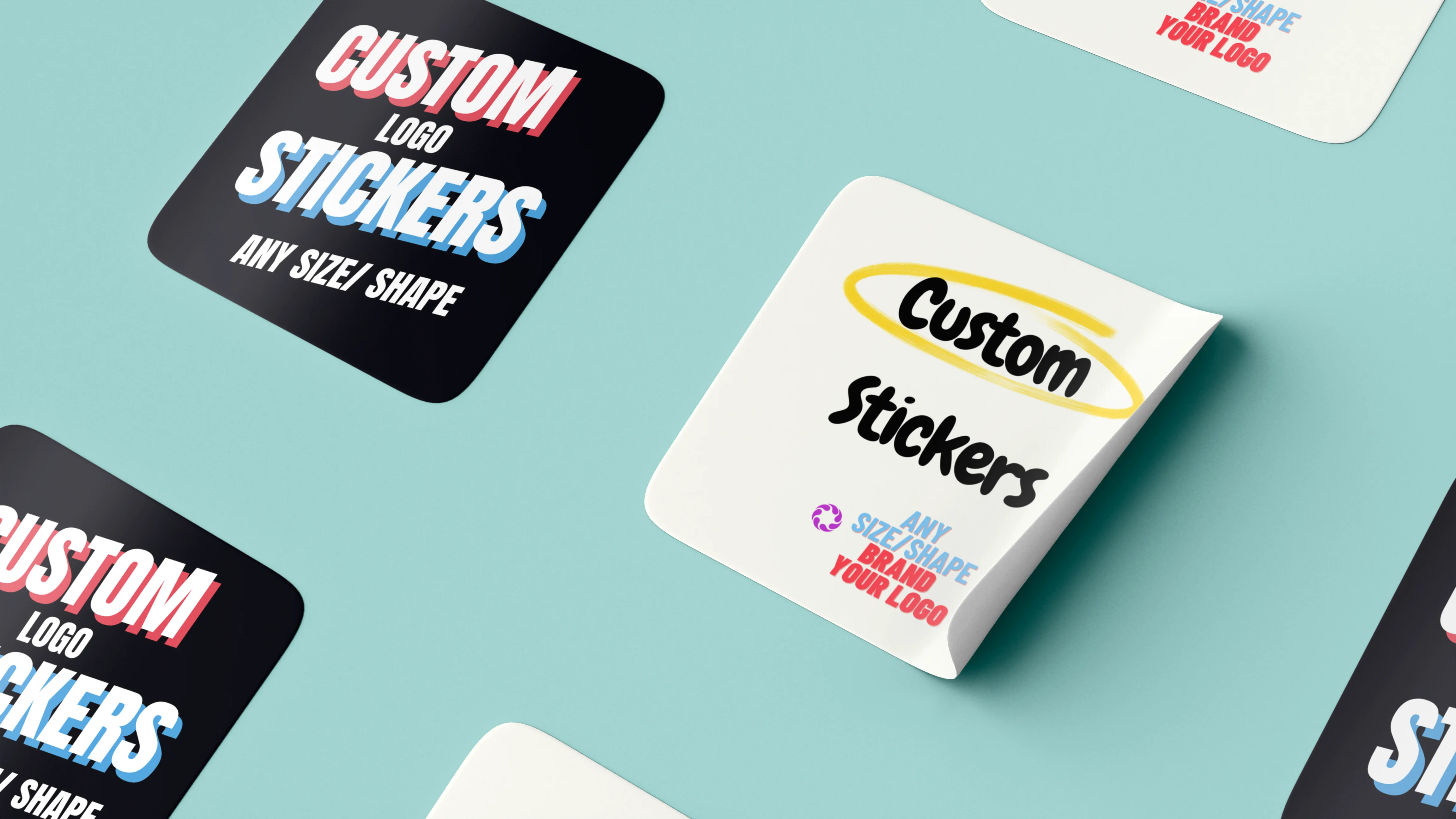 Pegatinas Personalizadas para embalaje, Rollo adhesivo con logotipo impreso de marca privada, fabricante