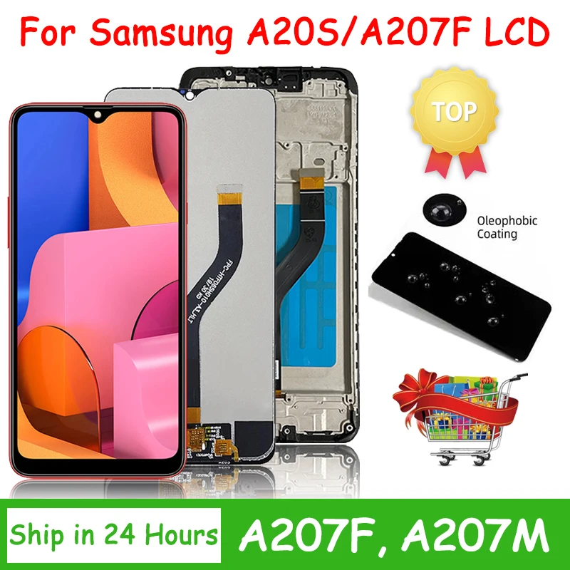 High Quality For Samsung A20S A207 lcd Digitizer Display With Touch Screen Digitizer Assembly A20s A207F SM-A207M LCD