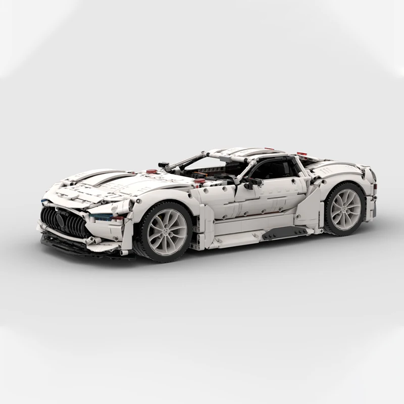 Moc 테크니컬 AMG 비전 GT 1:8 자동차 모델 빌딩 레이싱 슈퍼카 블록, 창의적인 어린이 브릭 장난감, 크리스마스 선물, 2853 개