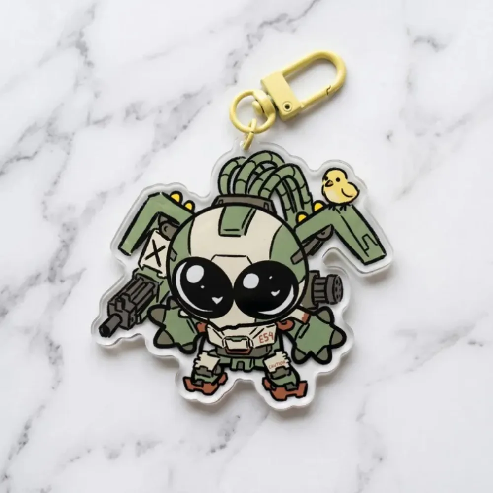 Overwatch Acrylic Keychain Funny Heroes OW2 Kawaii Gamer Gift Customizable Character Keyring for Fans view 3