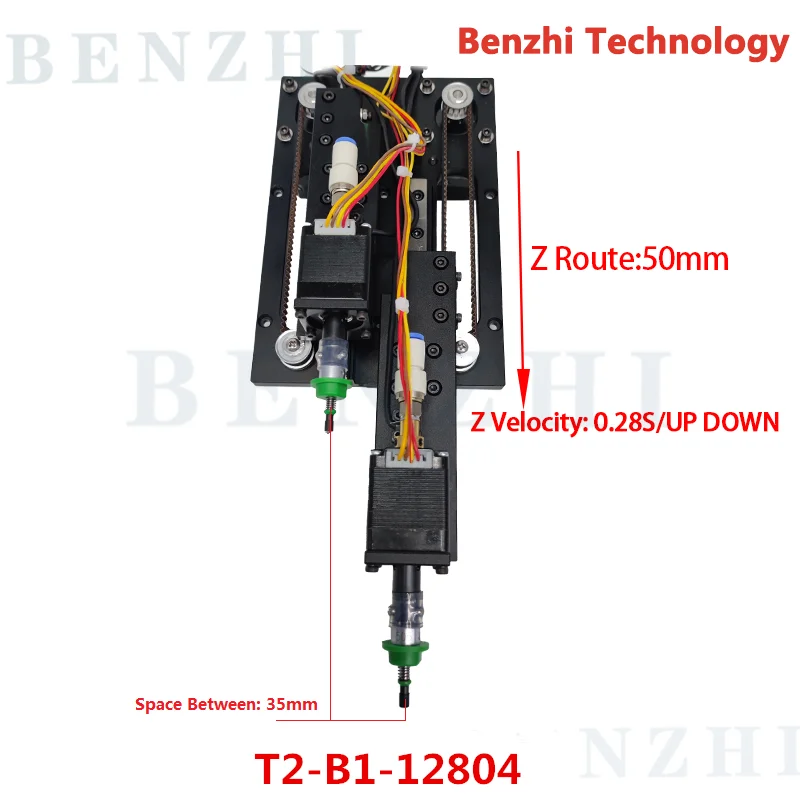 T2-B1-12804 SMT HEAD Timing belt mountor connector hollow shaft stepper for pick place head