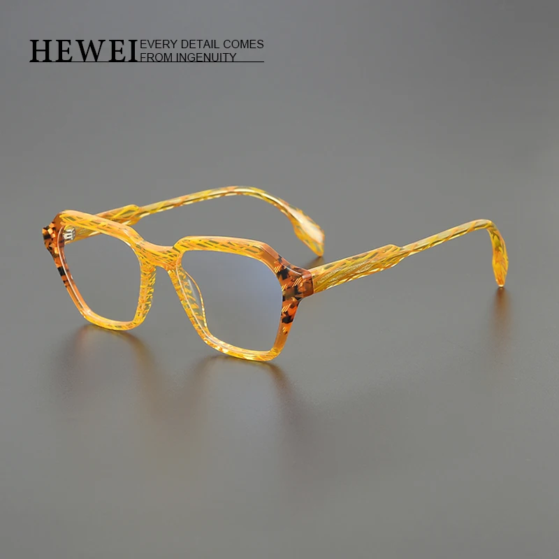 

Niche Fashion Color Blocking Eyeglasses Acetate Prescription Myopia Eyewear Presbyopia Men and Women Glasses Frame