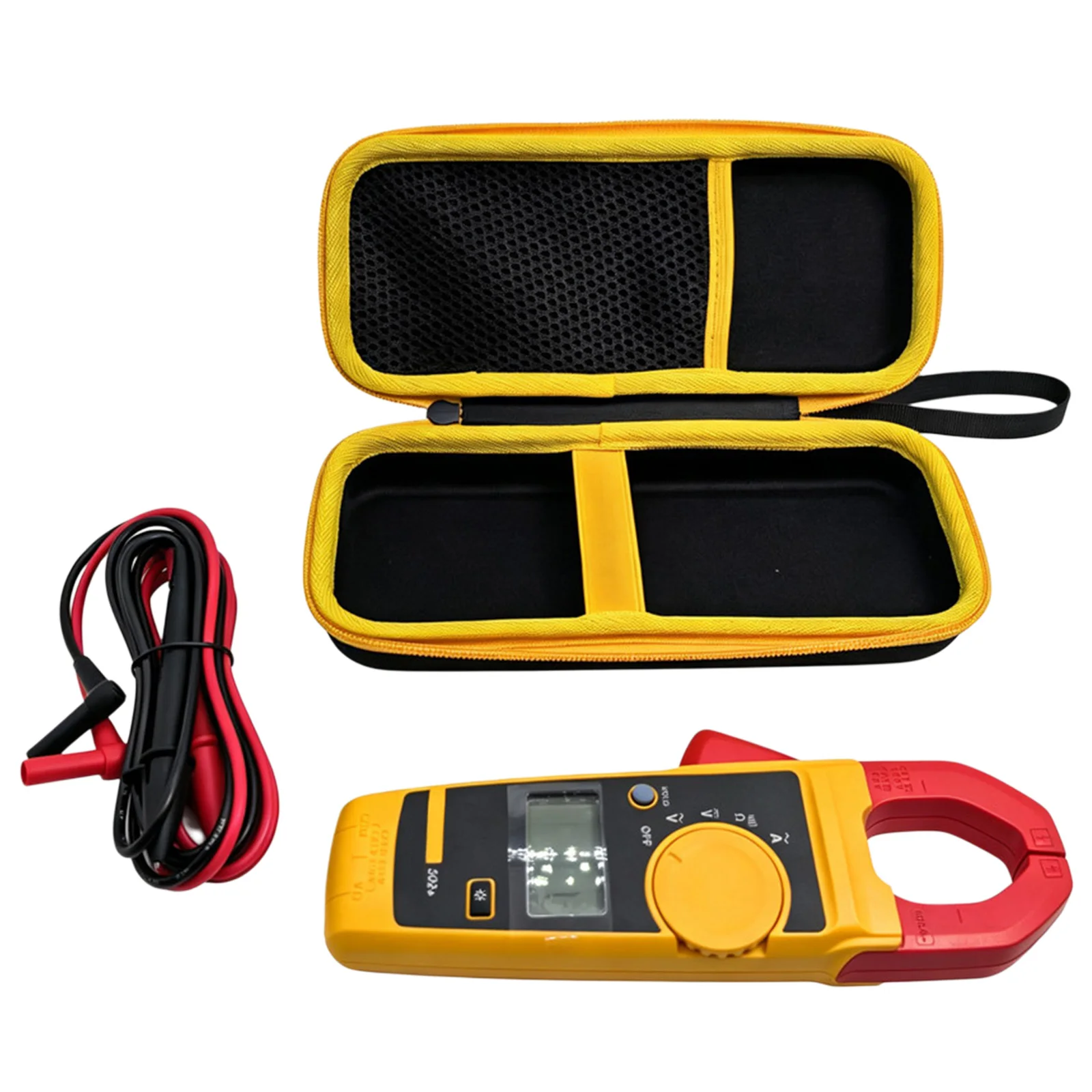 EVA Clamp Meter Holder Bag for Fluke 323/324/325/302 Clamp Meter Case with Portable Handle & Zipper Design Excellent Protection