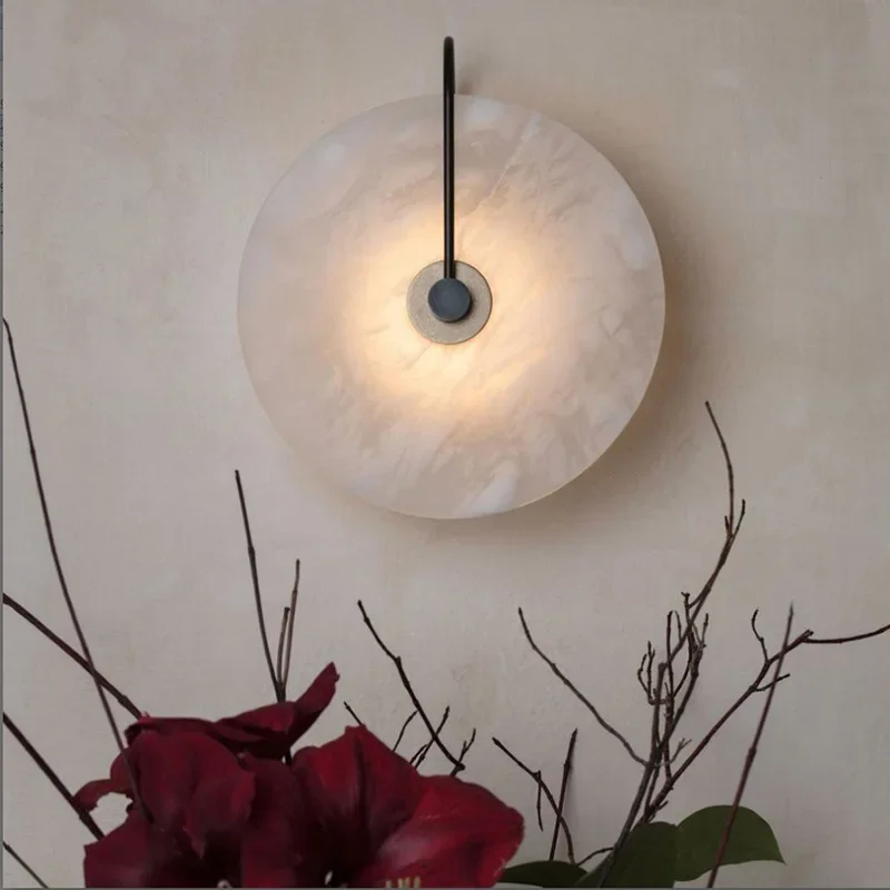 

Nordic Marble Led Wall Lamp Creative Rome Decoration Sconces Lamp LED Lighting Fixtures for Home Decor Bedroom Gold Wall Lamps