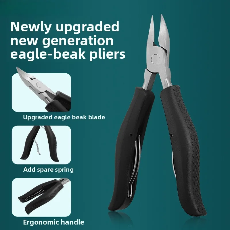 11Pcs Pedicure Tool Kit Eagle Beak Pointed Pliers Nail Groove Clipper Manicure Set