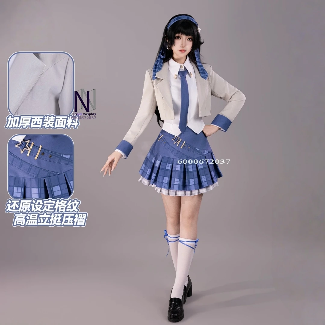 

Hot Game Honor of Kings Cosplay Shining Girls Group Costume Anime Xishi Role Playing JK Uniform Dress Outfit for Women Comic Con