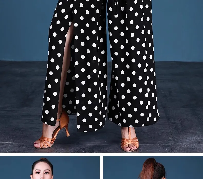 Beisha's new spring and summer dance pants for women's Latin dance, which are long pants for international standard dance and al
