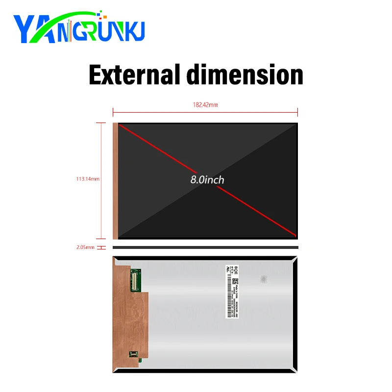 8 inch  vertical screen with type-C board 1920*1200 Lcd panel 45pins Mipi Ips Lcd Display  NV080WUM-N62 For face recognition