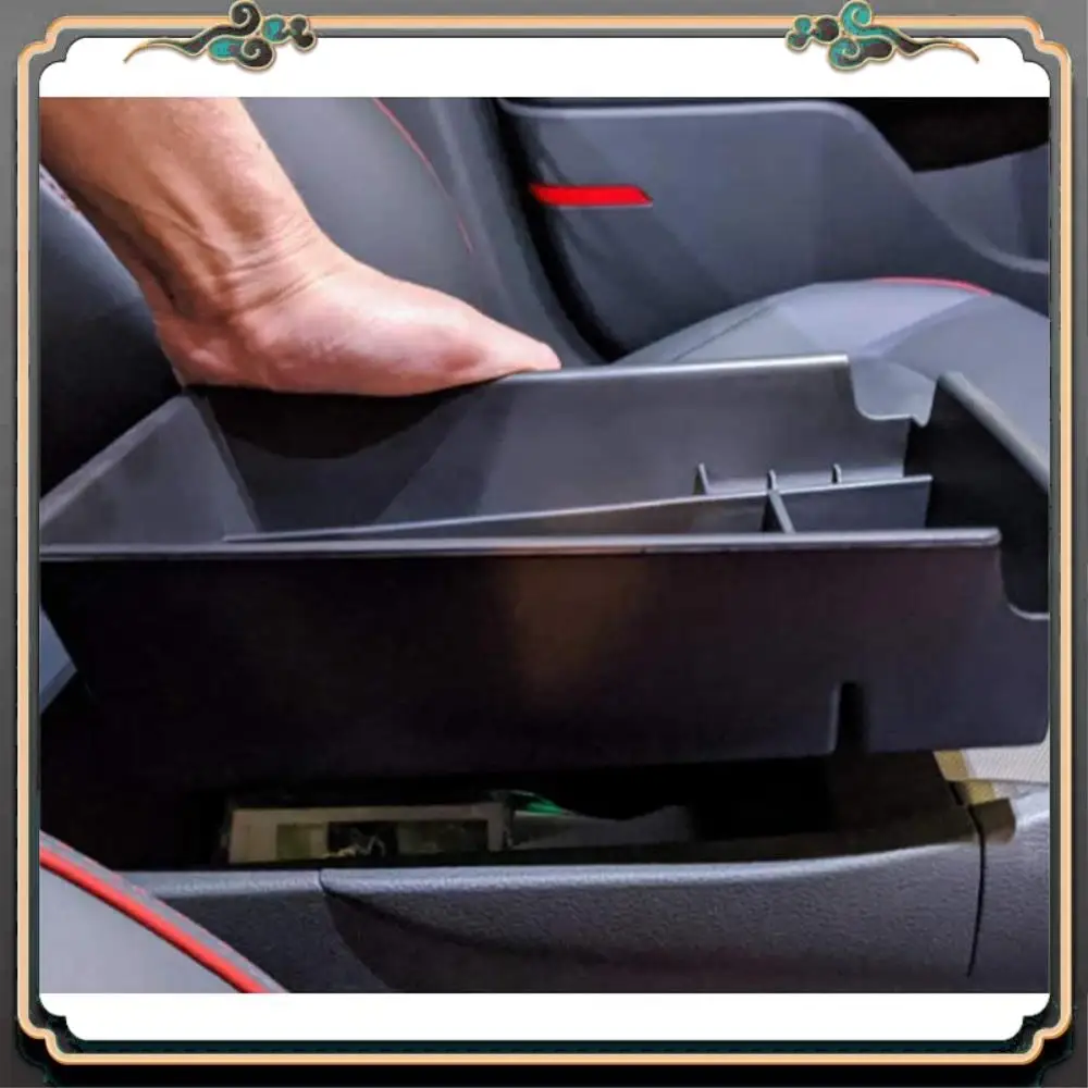 M45K-Center Console Organizer Tray Armrest Tray Secondary Storage Insert Tray For Sonata DN8 2020 2021 Black+White