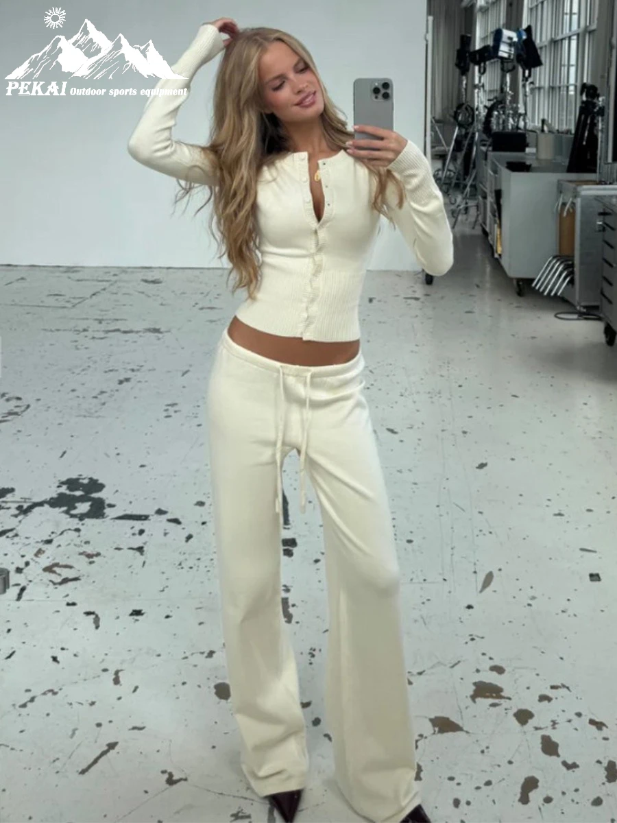 

Вязаный кардиган, европейский и американский зимний новый модный ленивый сексуальный свитер с длинными рукавами и низкой талией