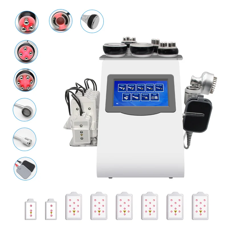 Multifunction 9 IN1 40K Laser Lipo Cavitation Ultrasonic KIM8 Weight Loss Massage Body Shaping Machine Anti Cellulite Massager