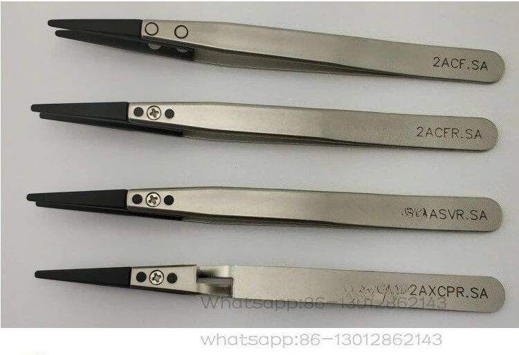 

Precision Anti-static Tweezers Round Head Laboratory Substrate Lens Clean Room Research Clip Imported From Switzerland