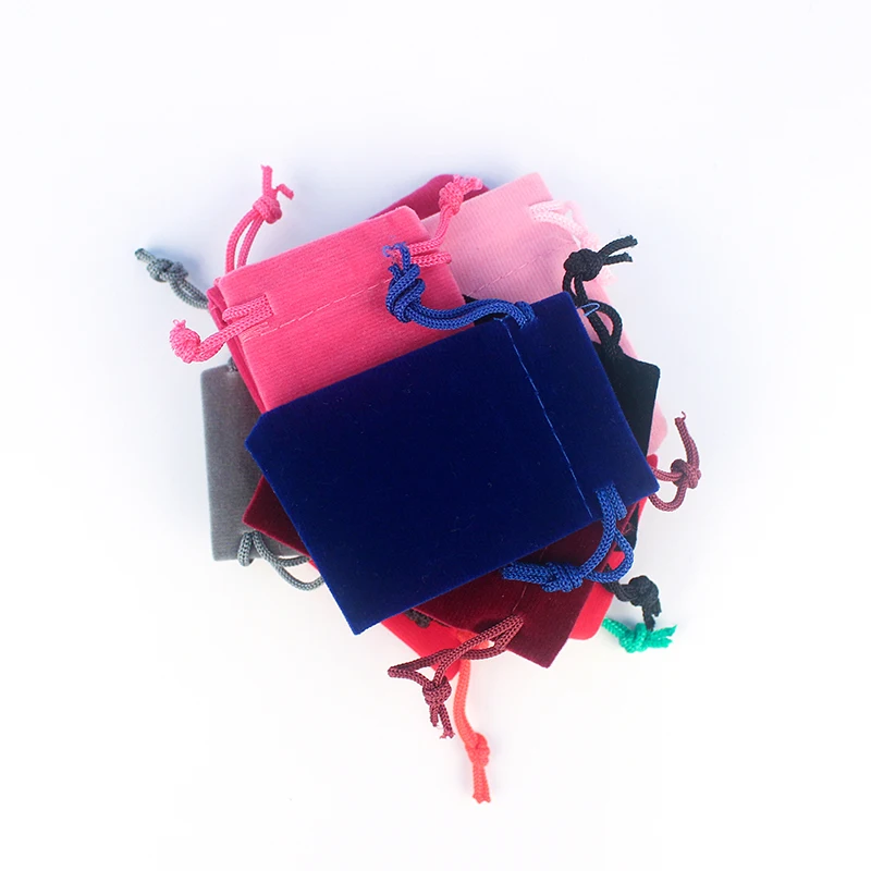 200Pcs 5x7cm Velvet Bag Drawstrings Pouches Small size Jewelry Gift Display Packing Bags