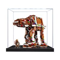Acrylic Display Box for Lego 40806 Christmas Gingerbread House AT-AT Walker Model,Transparent Dustproof Display Case(Case Only)