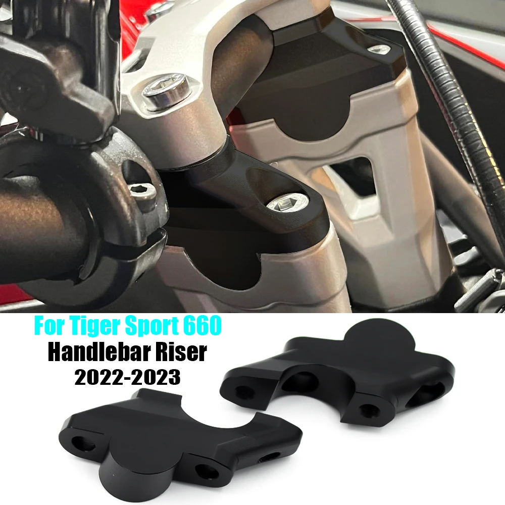 For Tiger Sport 660 Handlebar Riser Handlebar Mount Riser Handle Bar Raised Extend For TIGER SPORT 660 2022-2023