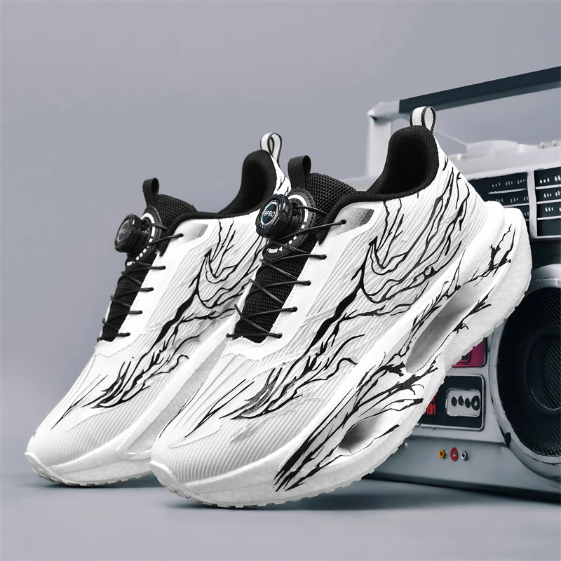 

Men Running Shoes Speciality Marathon Sports Breathable Lightweight Women's Carbon Plate Comfortable Nonskid Leisure Sneakers