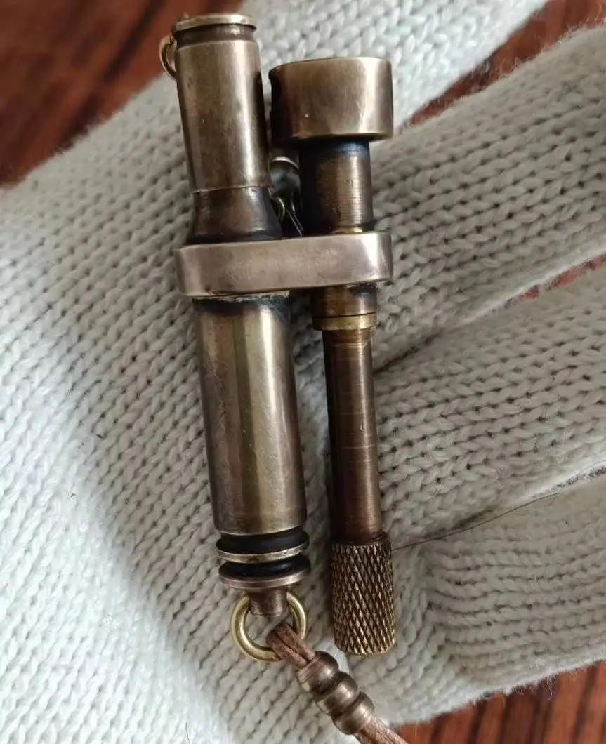 Nostalgic Handmade Gasolin e Lighter Unique Design Of The Cartridge Case Gift Oil Tank