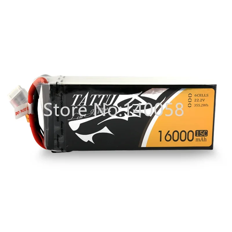 22.2V 25C 6S 10000mAh 12000mAh 16000mAh Lithium Polymer Battery with XT60 X90 Plug, Suitable for Drones