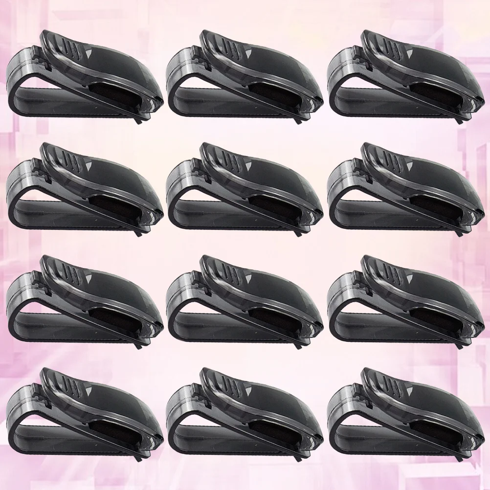 

20Pcs Car Visor Glasses Clip Sturdy ABS Sunglasses Holder Scratch Proof Multi-Use Clip Car Visor Glasses Holder