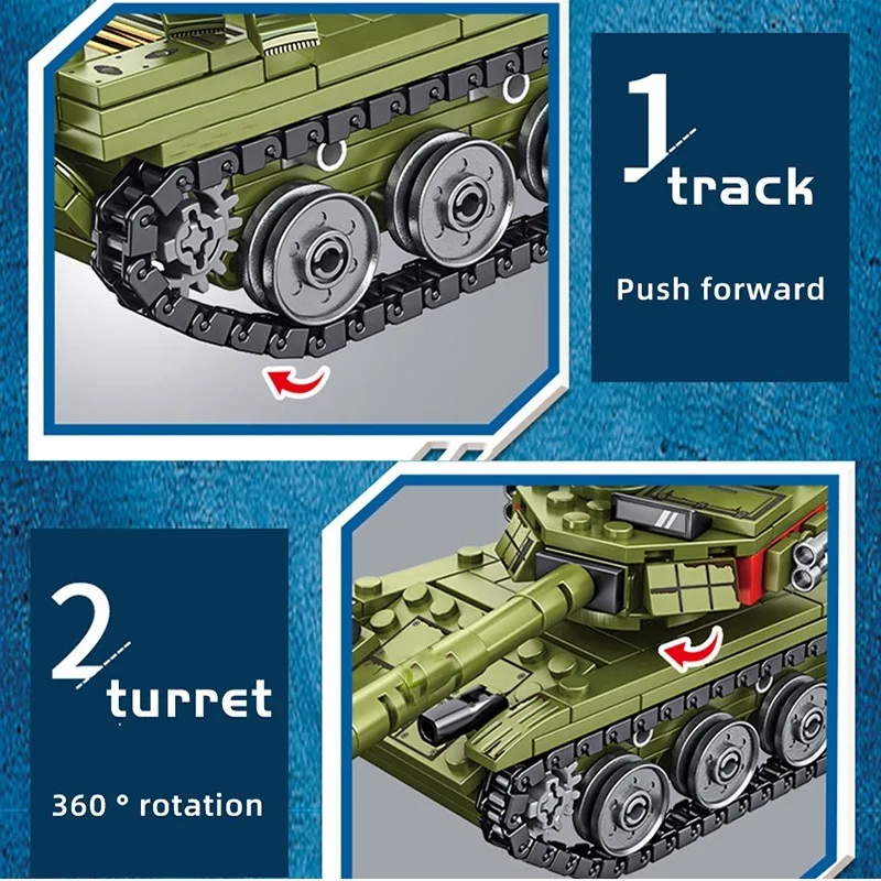 WW2 Veículos Militares Blocos de Construção Brinquedos, Compatível com Tanques Lego, Modelos de Aeronaves de Combate, Educação DIY