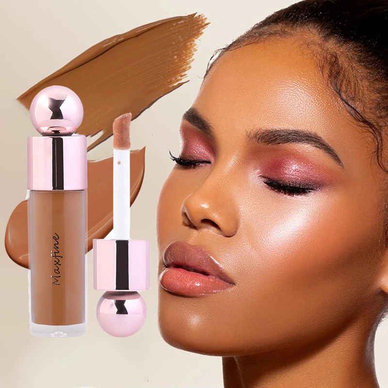 Cream Concealer Full Coverage Foundation Cream For Dark Skin Oil-Control Korean Moisturizing Foundation Lasting Base Makeup