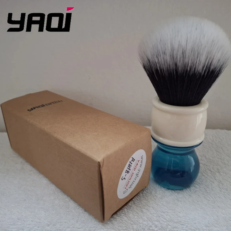 

Флеш-распродажа 2026! Кисть для бритья YAQI 24 мм Aqua Tuxedo из синтетического ворса